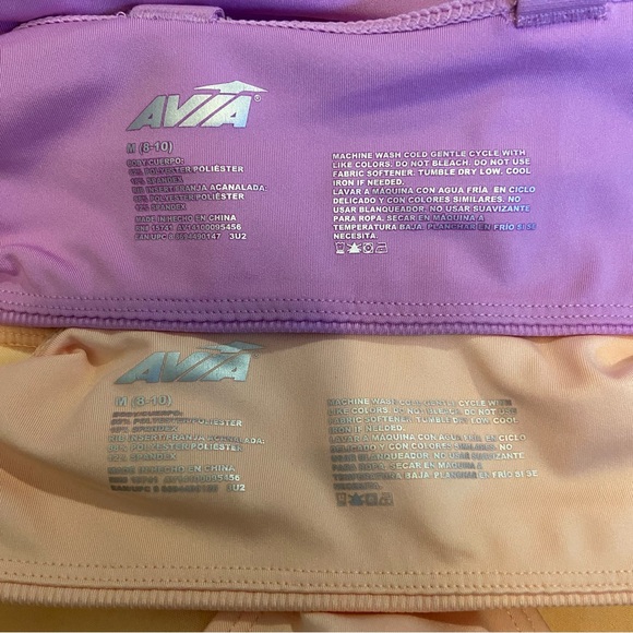 2 Avia Molded Split Racerback Sports Bra With Adjustable Straps Size Medium - Picture 13 of 13